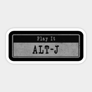 Alt-J // Vintage Fanart Sticker